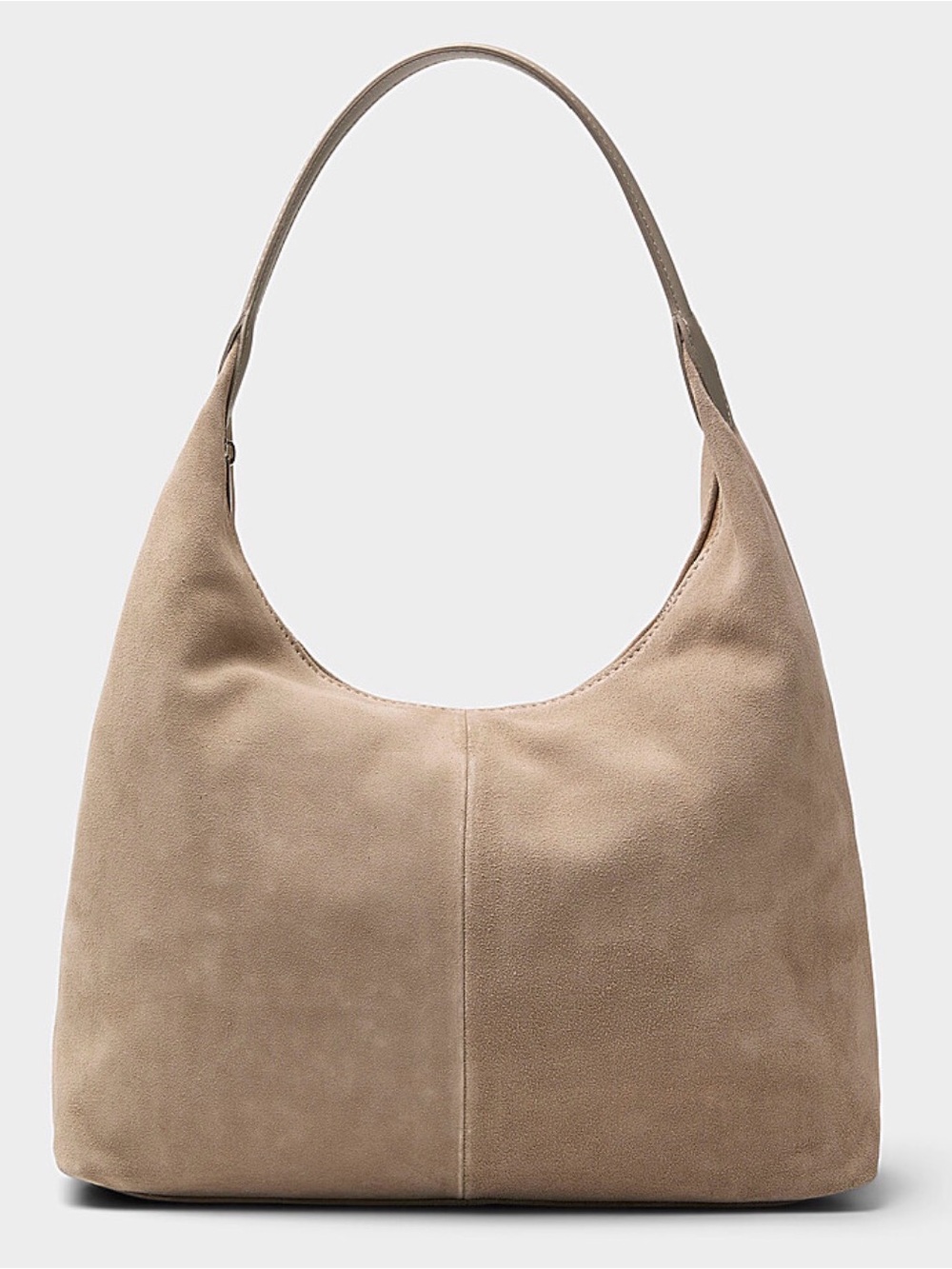 NWT - Simon’s Minimalist suede hobo bag SAND - Exclusive collection from Italy